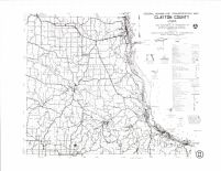 Clayton County Highway Map, Delaware County 1988